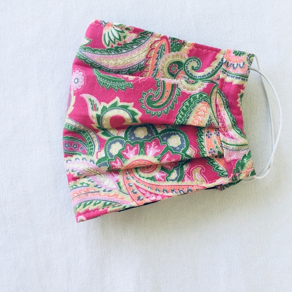 Accessories - FACE MASK ZEBRA FLOWERS REVERSIBLE COTTON LINING